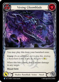 Vexing Gloomblade (Blue) (IAR119) - Usurp the Shadow Throne Rainbow Foil-1