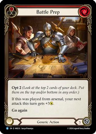 Battle Prep (Red) (IAR233) - Usurp the Shadow Throne-1