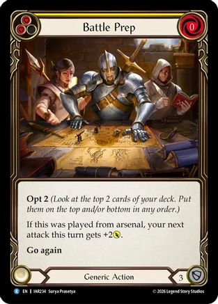 Battle Prep (Yellow) (IAR234) - Usurp the Shadow Throne-1