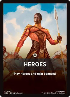 Heroes Theme Card (MSC-001) - Commander: Marvel Super Heroes-1