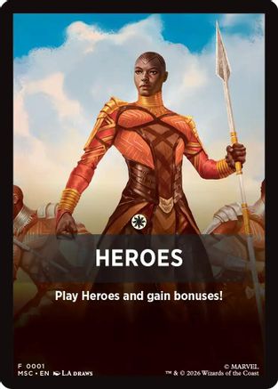 Heroes Theme Card (MSC-001) - Commander: Marvel Super Heroes-1