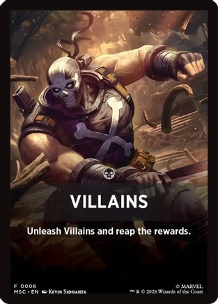 Villains Theme Card (MSC-006) - Commander: Marvel Super Heroes-1