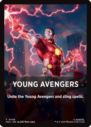 Young Avengers Theme Card (0008) (MSC-008) - Commander: Marvel Super Heroes-1