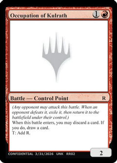 Occupation of Kulrath (UNK-) - Un-Known Event Playtest Cards-1