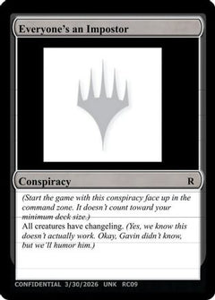 Everyone's an Imposter (UNK-) - Un-Known Event Playtest Cards-1