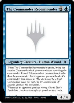 The Commander Recommender (UNK-) - Un-Known Event Playtest Cards-1