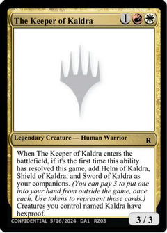The Keeper of Kaldra (UNK-) - Un-Known Event Playtest Cards-1