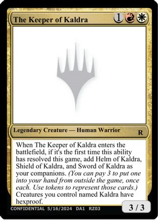 The Keeper of Kaldra (UNK-) - Un-Known Event Playtest Cards-1