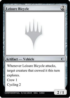 Leisure Bicycle (UNK-) - Un-Known Event Playtest Cards-1