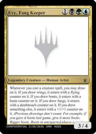 Evy, Fang Keeper (UNK-) - Un-Known Event Playtest Cards-1