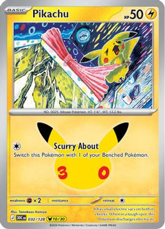 Pikachu 032/128  - Holofoil ME 30th Celebration - None-1