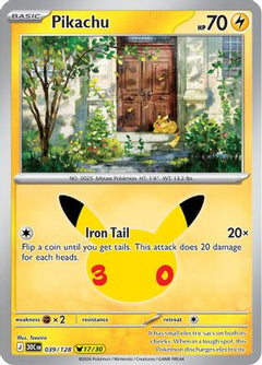 Pikachu 039/128  - Holofoil ME 30th Celebration - None-1