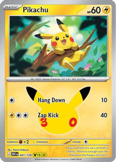 Pikachu 041/128  - Holofoil ME 30th Celebration - None-1