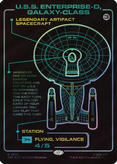 U.S.S. Enterprise-D, Galaxy-Class (Surge Foil) (TRK-557) - Star Trek Foil-1