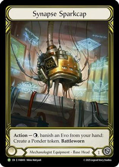 Synapse Sparkcap (Golden) - FAB410 (FAB410) - Flesh and Blood: Promo Cards Cold Foil-1