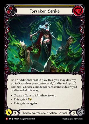 Forsaken Strike (IAR057) - Usurp the Shadow Throne Rainbow Foil-1