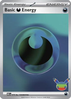 Basic Darkness Energy 015  - Holofoil MEE Mega Evolution Energies - Futuristic Rare-1