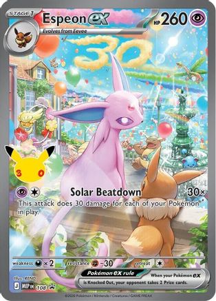 Espeon ex 108  - Holofoil ME Mega Evolution Promo - Promo-1