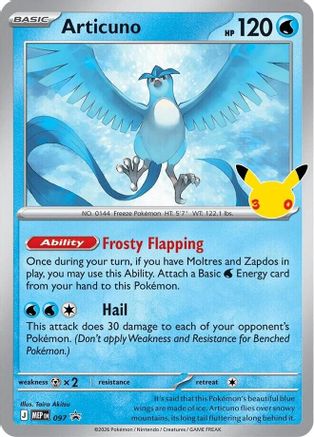 Articuno 097  - Holofoil ME Mega Evolution Promo - Promo-1