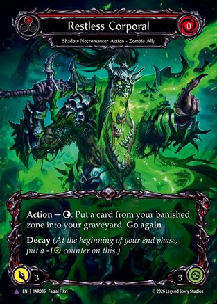 Restless Corporal (Marvel) (IAR085) - Usurp the Shadow Throne Cold Foil-1