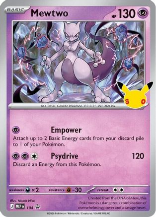 Mewtwo 104  - Holofoil ME Mega Evolution Promo - Promo-1