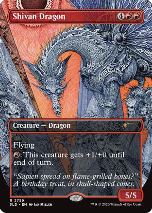 Shivan Dragon (2759) (SLD-2759) - Secret Lair Drop Series Foil-1