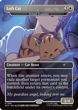 Lofi Cat - Felidar Guardian (SLD-2821) - Secret Lair Drop Series-1