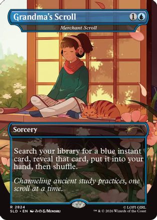 Grandma's Scroll - Merchant Scroll (SLD-2824) - Secret Lair Drop Series Foil
