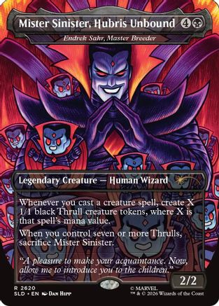 Mister Sinister, Hubris Unbound - Endrek Sahr, Master Breeder (SLD-2620) - Secret Lair Drop Series Foil-1