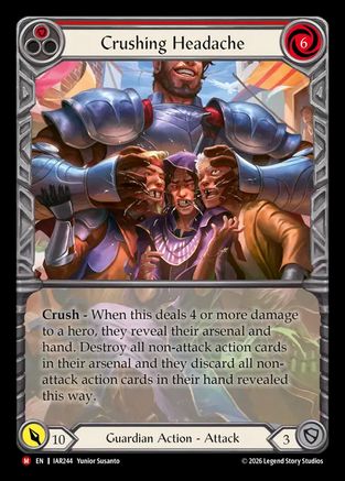 Crushing Headache (Extended Art) (IAR244) - Usurp the Shadow Throne Rainbow Foil-1