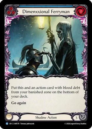 Dimenxxional Ferryman (IAR179) - Usurp the Shadow Throne Rainbow Foil-1