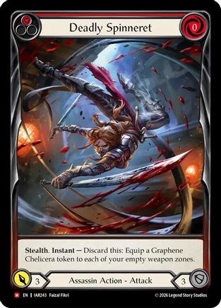 Deadly Spinneret (IAR243) - Usurp the Shadow Throne Rainbow Foil-1