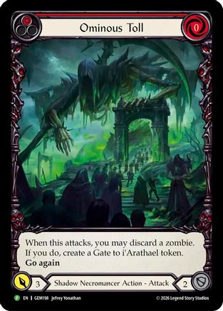 Ominous Toll (GEM198) - GEM Pack 6 Rainbow Foil