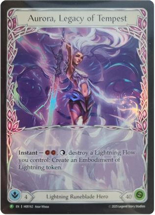 Aurora, Legacy of Tempest - HER162 (HER162) - Flesh and Blood: Promo Cards Rainbow Foil-1