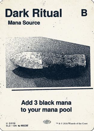 Dark Ritual (0038) (SLZ-038) - Secret Lair x MSCHF: The Zeta Set-1