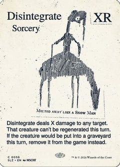 Disintegrate (0056) (SLZ-056) - Secret Lair x MSCHF: The Zeta Set-1