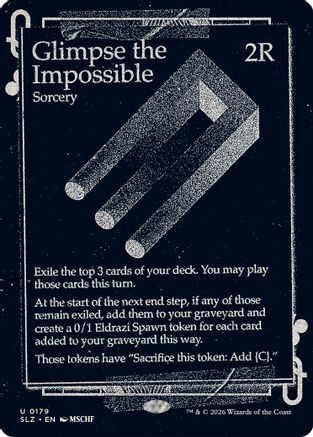 Glimpse the Impossible (0179) (SLZ-179) - Secret Lair x MSCHF: The Zeta Set-1