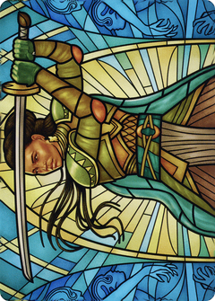 Shanna, Purifying Blade // Shanna, Purifying Blade (ADMU-077) - Dominaria United Art Series (Borderless) Foil-3