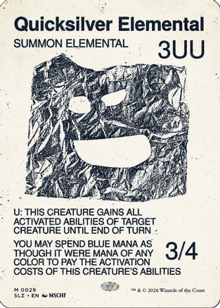 Quicksilver Elemental (0029) (SLZ-029) - Secret Lair x MSCHF: The Zeta Set-1
