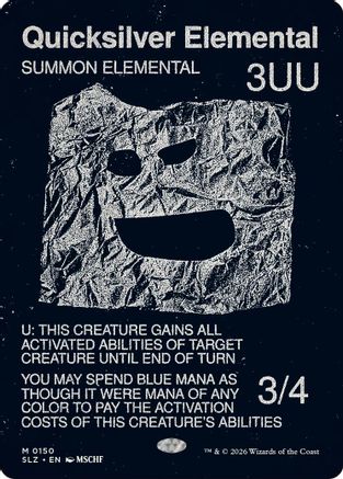 Quicksilver Elemental (0150) (SLZ-150) - Secret Lair x MSCHF: The Zeta Set-1