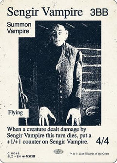 Sengir Vampire (0049) (SLZ-049) - Secret Lair x MSCHF: The Zeta Set-1