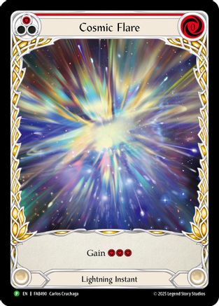Cosmic Flare - FAB490 (FAB490) - Flesh and Blood: Promo Cards Rainbow Foil-1