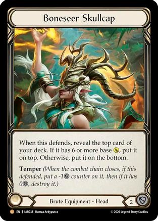 Boneseer Skullcap (IAR038) - Usurp the Shadow Throne Cold Foil-1