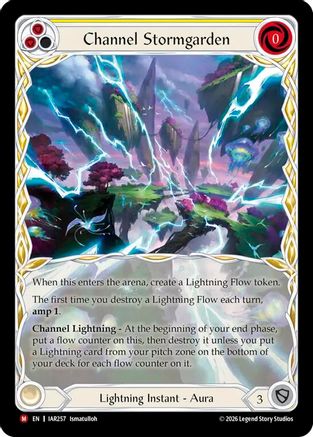 Channel Stormgarden (Extended Art) (IAR257) - Usurp the Shadow Throne Cold Foil-1
