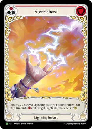Stormshard (Red) - FAB478 (FAB478) - Flesh and Blood: Promo Cards Cold Foil-1