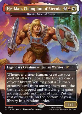 He-Man, Champion of Eternia - Winota, Joiner of Forces (SLD-2768) - Secret Lair Drop Series Foil-1