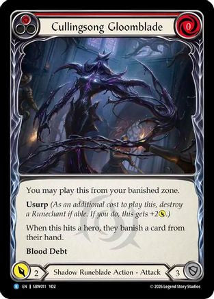 Cullingsong Gloomblade (SBW011) - Silver Age: Usurp the Shadow Throne