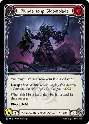 Plundersong Gloomblade (SBW016) - Silver Age: Usurp the Shadow Throne