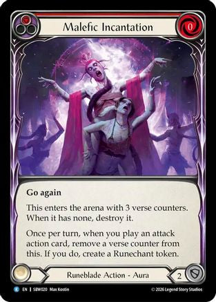 Malefic Incantation (Red) (SBW020) - Silver Age: Usurp the Shadow Throne-1