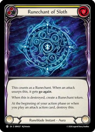Runechant of Sloth (SBW027) - Silver Age: Usurp the Shadow Throne-1